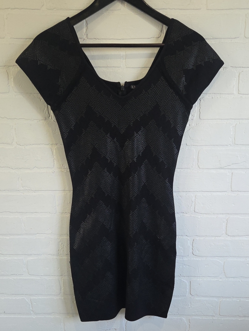 Armani Exchange Printed Knit Mini Dress